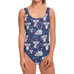 Koala Forest Pattern Print One Piece Swimsuit