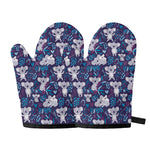 Koala Forest Pattern Print Oven Mitts