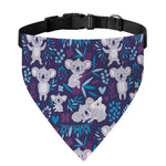 Koala Forest Pattern Print Over The Collar Dog Bandana