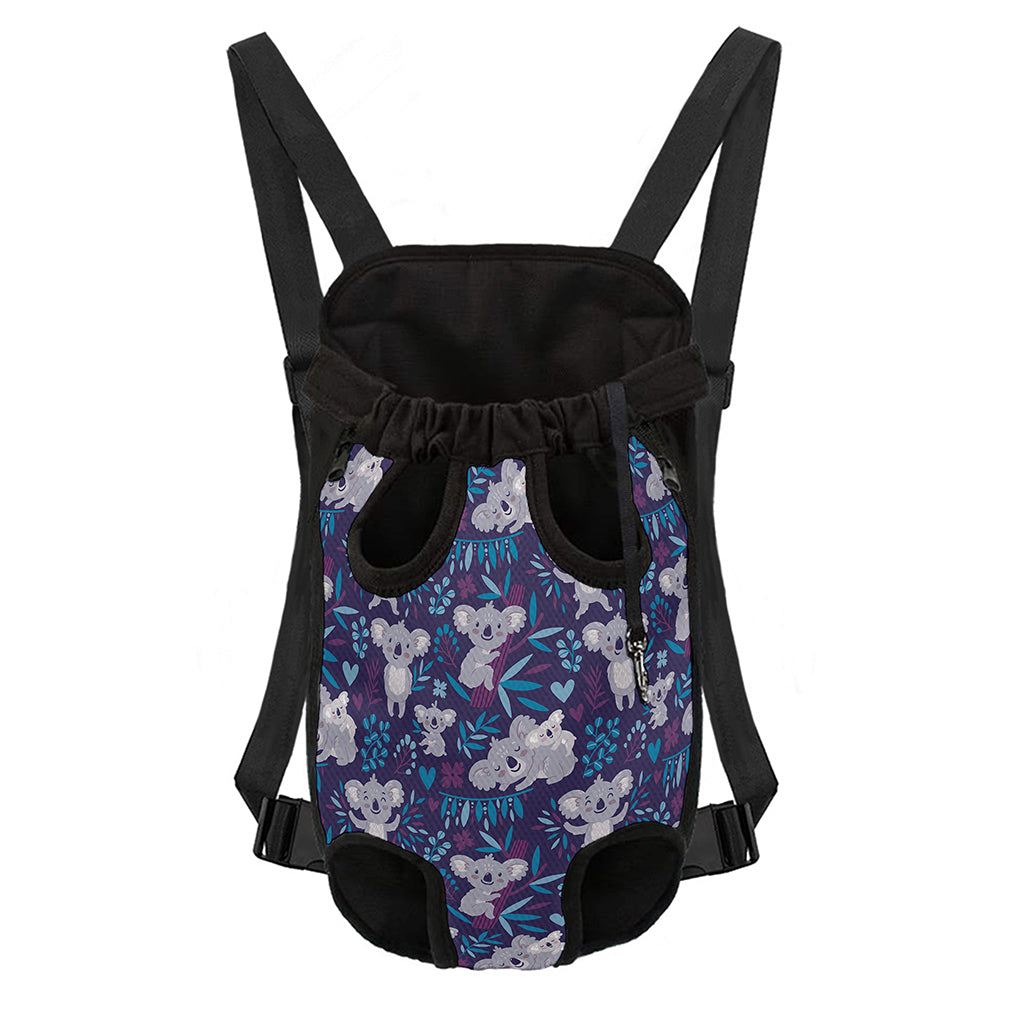 Koala Forest Pattern Print Pet Carrier Backpack