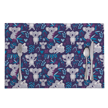 Koala Forest Pattern Print Placemat