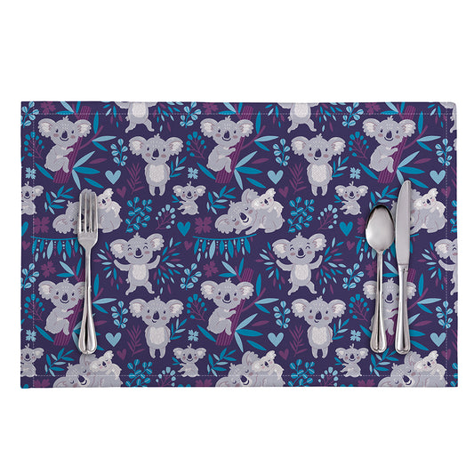 Koala Forest Pattern Print Placemat