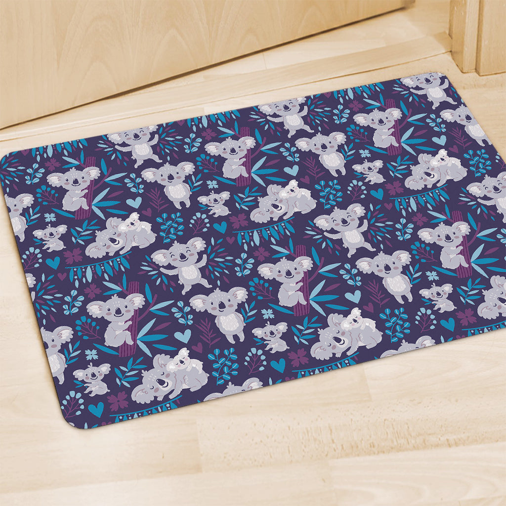 Koala Forest Pattern Print Polyester Doormat