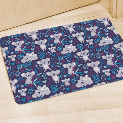 Koala Forest Pattern Print Polyester Doormat