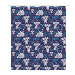 Koala Forest Pattern Print Polyester Shower Curtain