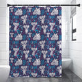 Koala Forest Pattern Print Premium Shower Curtain