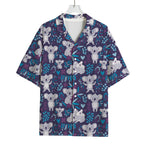 Koala Forest Pattern Print Rayon Hawaiian Shirt