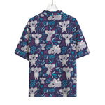 Koala Forest Pattern Print Rayon Hawaiian Shirt