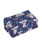 Koala Forest Pattern Print Rectangle Tissue Box Cover