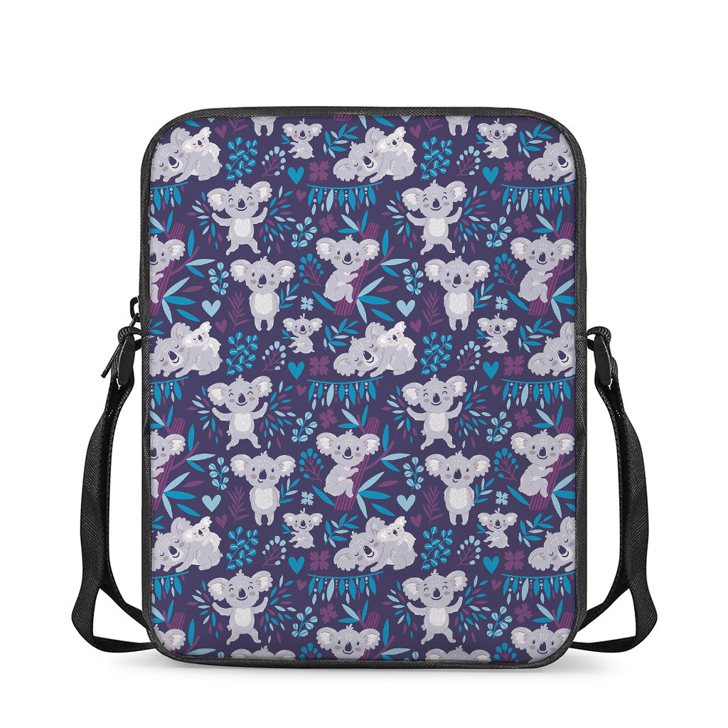 Koala Forest Pattern Print Rectangular Crossbody Bag