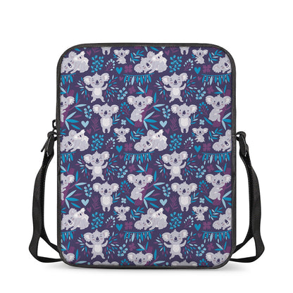 Koala Forest Pattern Print Rectangular Crossbody Bag