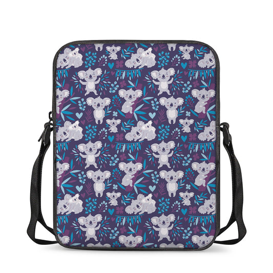 Koala Forest Pattern Print Rectangular Crossbody Bag