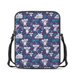 Koala Forest Pattern Print Rectangular Crossbody Bag