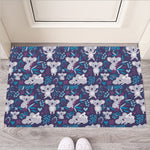 Koala Forest Pattern Print Rubber Doormat