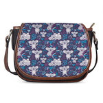 Koala Forest Pattern Print Saddle Bag