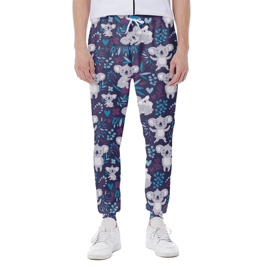 Koala Forest Pattern Print Scuba Joggers