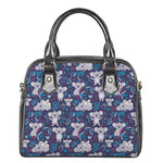 Koala Forest Pattern Print Shoulder Handbag