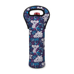 Koala Forest Pattern Print Single Neoprene Wine Tote