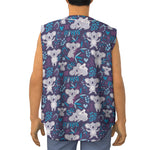 Koala Forest Pattern Print Sleeveless Baseball Jersey