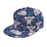 Koala Forest Pattern Print Snapback Cap