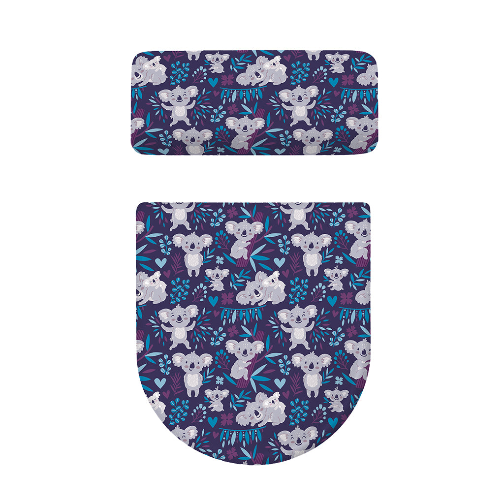 Koala Forest Pattern Print Toilet Lid And Tank Cover Set