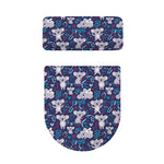 Koala Forest Pattern Print Toilet Lid And Tank Cover Set