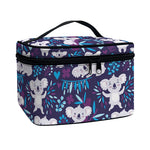 Koala Forest Pattern Print Travel Makeup Bag