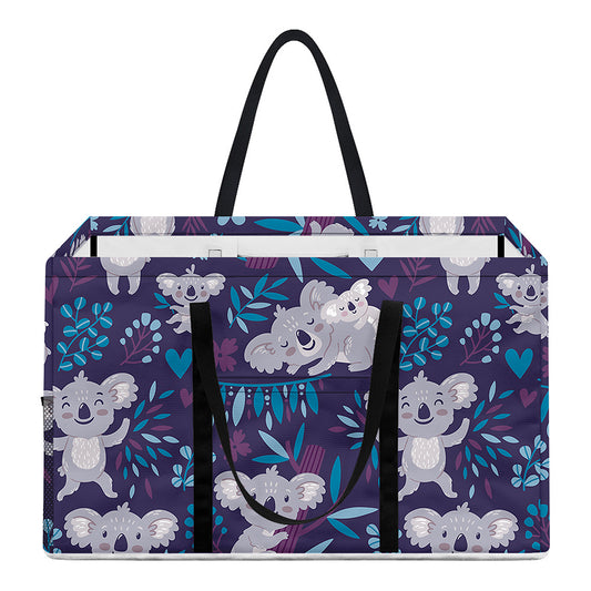 Koala Forest Pattern Print Utility Tote Bag