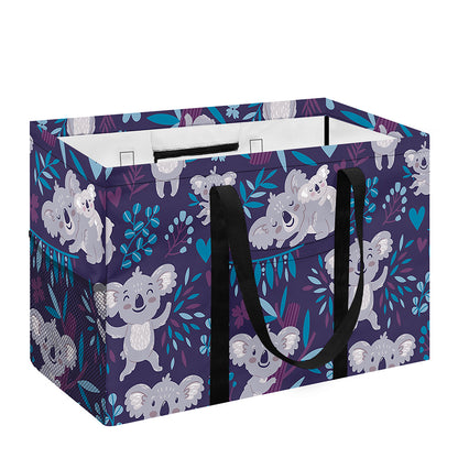 Koala Forest Pattern Print Utility Tote Bag