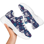 Koala Forest Pattern Print White Chunky Shoes