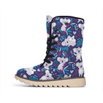 Koala Forest Pattern Print Winter Boots