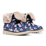 Koala Forest Pattern Print Winter Boots