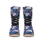 Koala Forest Pattern Print Winter Boots