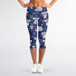 Koala Forest Pattern Print Women's Capri Leggings