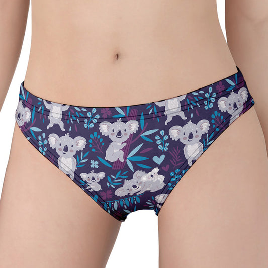 Koala Forest Pattern Print Women's Panties