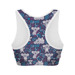 Koala Forest Pattern Print Women's Sports Bra