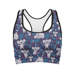 Koala Forest Pattern Print Women's Sports Bra