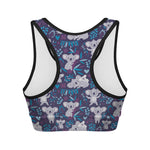 Koala Forest Pattern Print Women's Sports Bra