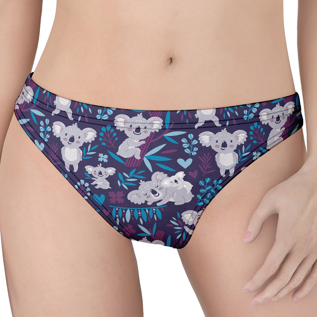 Koala Forest Pattern Print Women's Thong