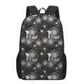Koi Carp And Chrysanthemum Pattern Print 17 Inch Backpack