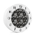 Koi Carp And Chrysanthemum Pattern Print Alarm Clock