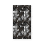 Koi Carp And Chrysanthemum Pattern Print Baby Crib Sheet