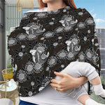 Koi Carp And Chrysanthemum Pattern Print Baby Seat Cover