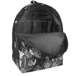 Koi Carp And Chrysanthemum Pattern Print Backpack