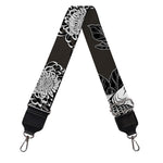Koi Carp And Chrysanthemum Pattern Print Bag Strap