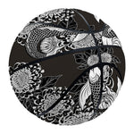 Koi Carp And Chrysanthemum Pattern Print Basketball