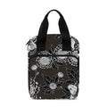 Koi Carp And Chrysanthemum Pattern Print Bible Tote Bag