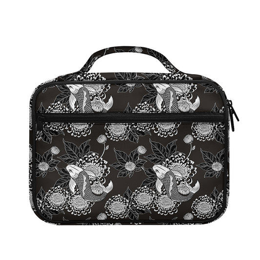Koi Carp And Chrysanthemum Pattern Print Briefcase Bible Bag