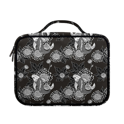 Koi Carp And Chrysanthemum Pattern Print Briefcase Bible Bag