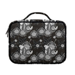 Koi Carp And Chrysanthemum Pattern Print Briefcase Bible Bag